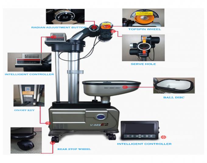 Automatic Table Tennis Training Machine With Additional LCD Display
