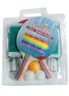 Competition Wooden Table Tennis Bats , Colored Ping Pong Balls For Amateur Player