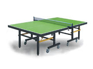 Foldable Competition Table Tennis Table Indoor Green Color With 20*50mm Frame Size