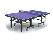 Purple MDF Top Table Tennis Folding Table , Standard Single Competition Ping Pong Table