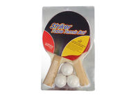 5MM Plywood Table Tennis Set with 2 Rackets and 3 Balls for Family Recreation