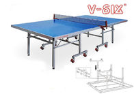 Single Folding Outdoor Ping Pong Table 1525*2740*760 AP Board Material Moveable with Wheels