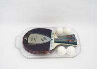Colorful Portable Table Tennis Set 2 Bats With 4 White ABS Balls