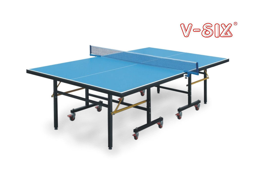 Durable Outside Ping Pong Table Single Folding With Aluminum Plastic Board Easy Moveable