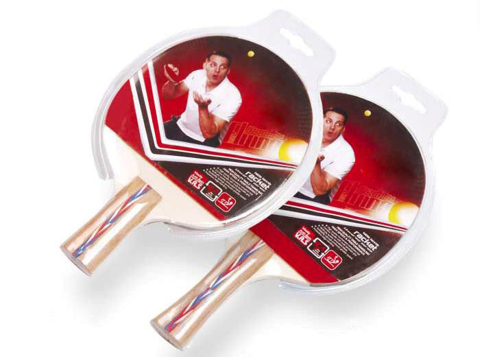 Easy Use Single Ping Pong Rackets , Table Tennis Paddles With Color Handle