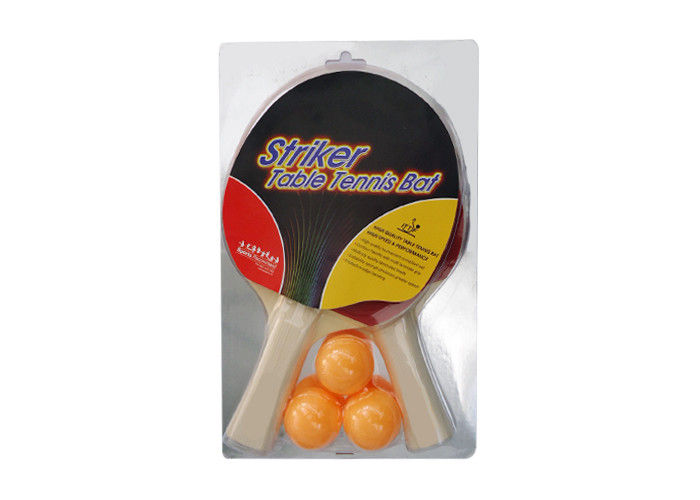 Poplar 5mm Plywood Ping Pong Set 1.5mm Sponge Pimple Out Rubber In Heat Seal Packing