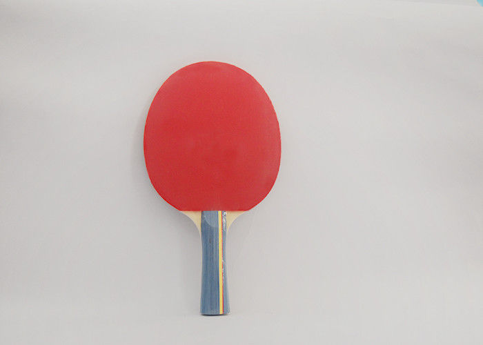 Red Table Tennis Rackets For Beginners , Easier Control Ping Pong Paddles