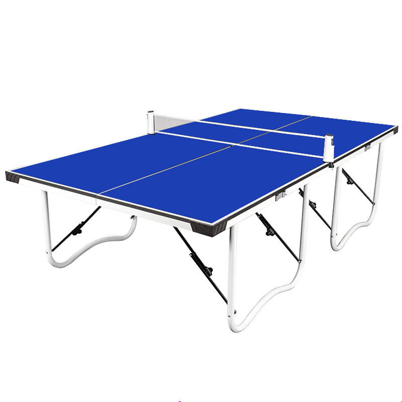 Official Size Ping Pong Table 4PCS Top Foldable Metal Leg with Post Net Paddles Balls