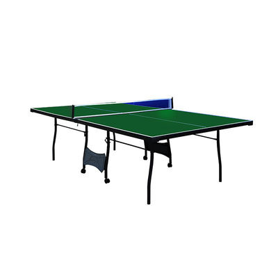 Official Size Table Tennis Table 4 PCS Top with Wheel Auto Safety Lock Post Net