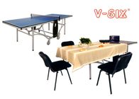 Multipurpose Blue Ping Pong Table , Outdoor / Indoor Weatherproof Table Tennis Table