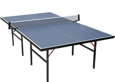 Standard Size Indoor Table Tennis Table 20*30 Mm Frame Size MDF Material With Wheel