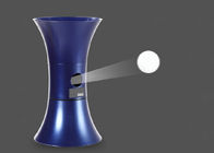 Mini Table Tennis Robot PVC Blue Spin Serve Ball Machine Violet Blue 2 Kgs