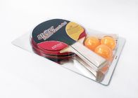 Table Tennis Set 2 Rackets with 3 Yellow Balls Sponge 1.5mm Pimple Rubber for Family Fun