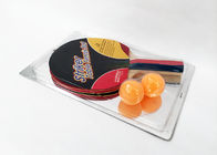 Single Racket with 2 Yellow Balls Blister Packing 1.5mm Sponge Pimple Out Rubber