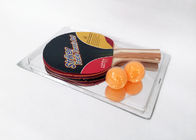 Single Racket Ping Pong Set with 2 Orange Balls 6mm Plywood Sponge Pimple Rubber