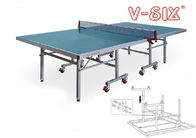 2 Lbs Outdoor Table Tennis Table 9ft X 5ft With Plastic Wheels