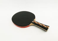 Linden Wood 6mm Table Tennis Bats , Good Ping Pong Paddles With Orange Sponge 1.8mm