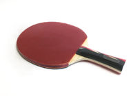 Colour Handle Table Tennis Rackets Double Reverse Rubber With Red Sponge 1.8 Mm