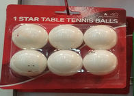 Professional 1 Star Table Tennis Balls / Colored Ping Pong Balls For Training