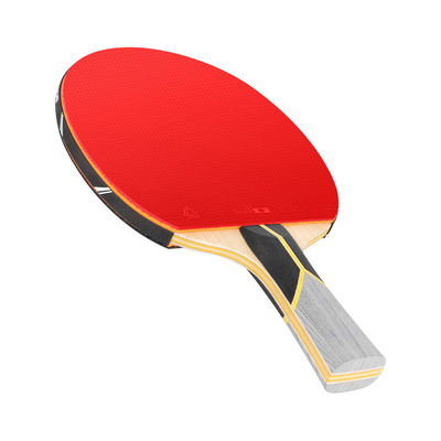 Double Reverse Rubber Paddle And Carbon Fiber Table Tennis Rackets With Blade Material