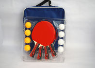 Carry Bag Packing Table Tennis Set 4 Bats 8 ABS Balls With Rubber Durable Color Handle