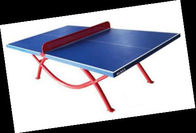 Blue Outdoor Table Tennis Table With 4 Inches Wheel Plastic  Net Weight 1.5 Lbs