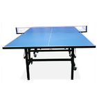 OEM Outdoor Table Tennis Table SMC Top Board Folding Movable Blue Easy Assemble