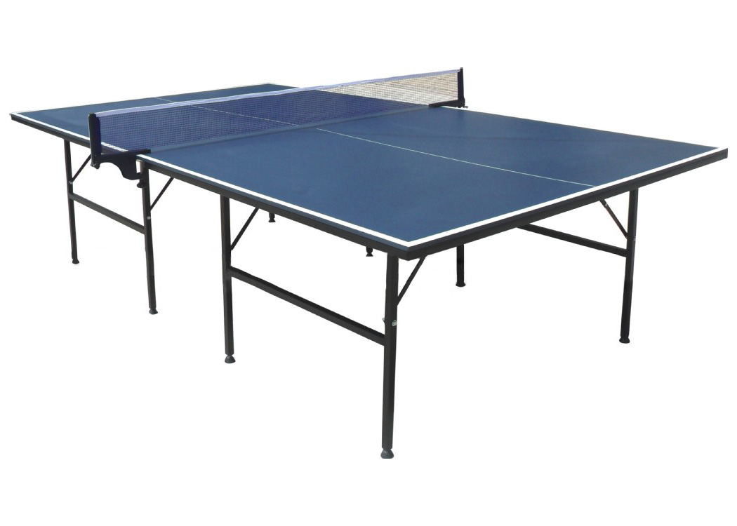 Blue Top Portable Table Tennis Table 2740*1525*760 Size With Multiple Density Fiberboard