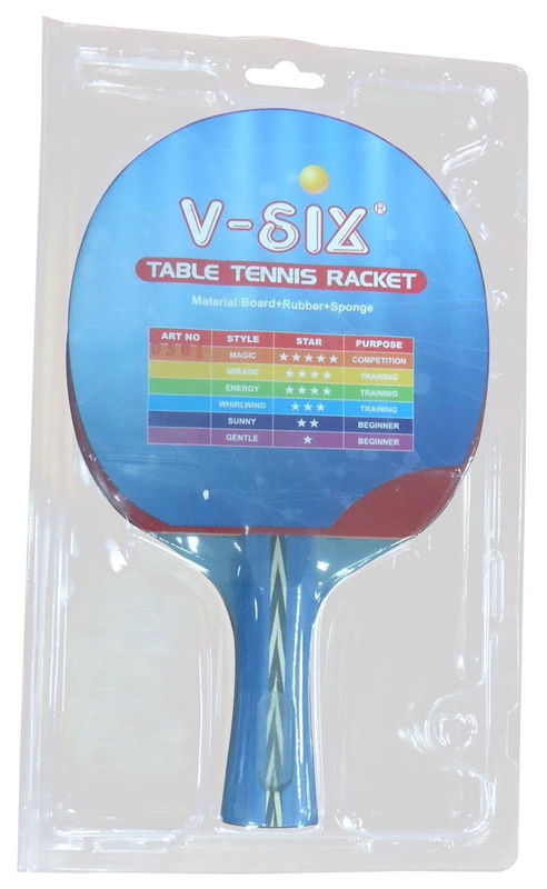 Standard Size Table Tennis Rackets For Beginners 5 Star ITTF Rubber Walnut Wood Board