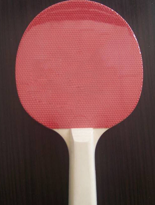 Double Pimple Rubber Ping Pong Paddles Poplar Plywood Without Sponge