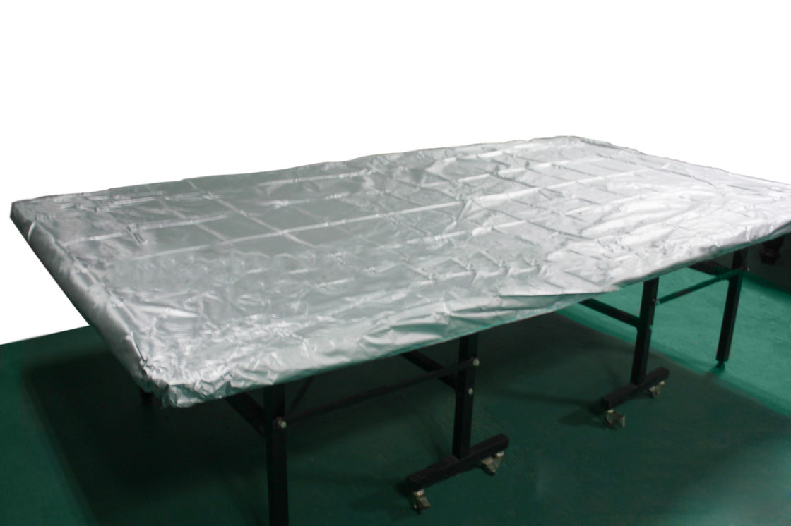 PVC Material Table Tennis Cover Silver 3.2 X 2.1m Durable For Prevent Damage