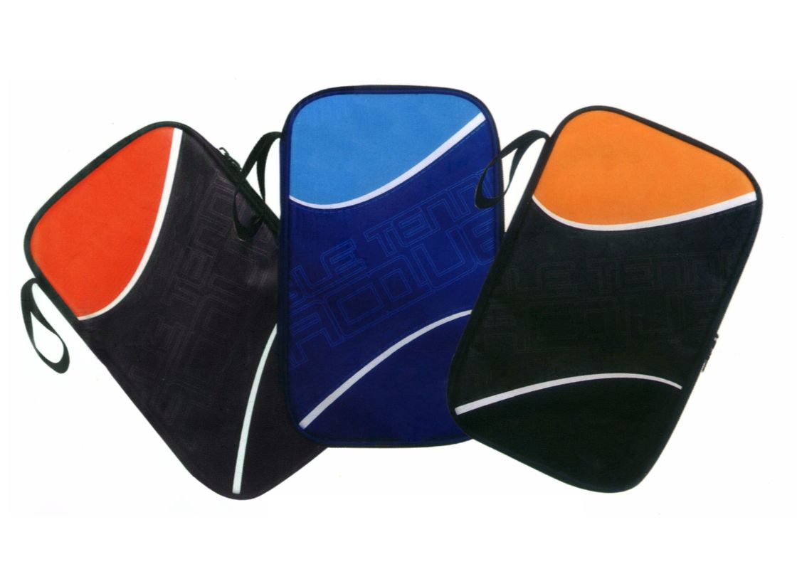 Square Shape Ping Pong Accessories , Table Tennis Racket Bag For Family Combo Racket