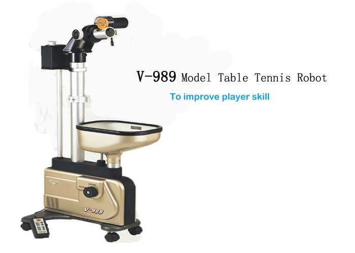Two Points Mode Auto Table Tennis Machine For School And Club Training