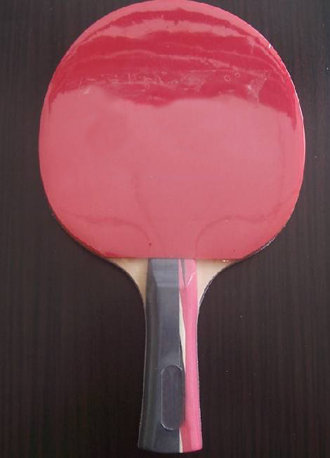 Double Reverse Racket Colour Handle Table Tennis Rackets Double Reverse Rubber With Red ...