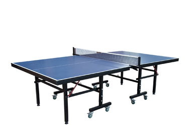 Single Folding Indoor Table Tennis Table Easy Install MDF Material With Post / Net