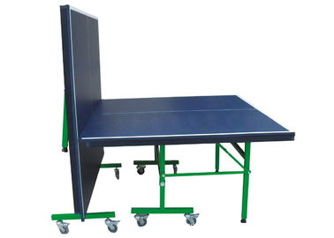 Popular Junior Ping Pong Table For School , Single Folding Black Table Tennis Table