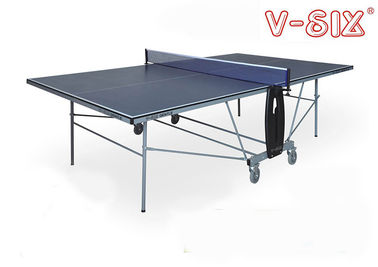 Movable Portable Foldable Table Tennis Table Safe With Wheels Size Φ125mm*4