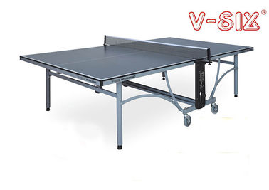 Official Ping Pong Table Foldable , Standard Table Tennis Table With MDF Material