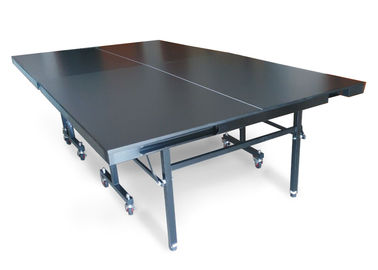 New Model Single Folding Ping Pong Table , MDF Material with Balls and Bats Holder