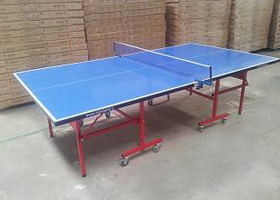 Waterproof Full Size Outside Table Tennis Table , Blue Color Outdoor Ping Pong Table