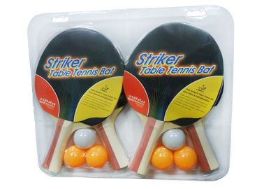 Indoor Personalized Ping Pong Balls , 5mm Plywood Table Tennis Paddles With Multi Handle