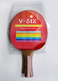 7mm Plywood Table Tennis Rackets Contour Handle With Multi Laminate Grip