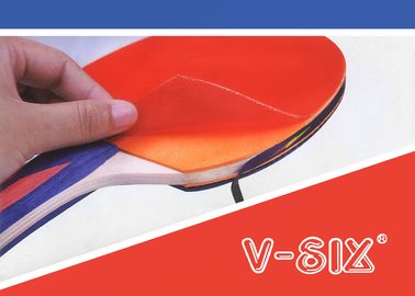 Color Handle Table Tennis Rackets with PVC Card Package Reverse Rubber