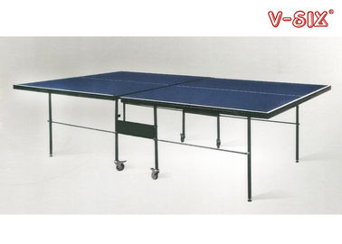 Recreation Folding Table Tennis Table Leg Round Tube With Bats Container