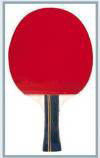 4 Star Table Tennis Bats 5 Layers Linden Plywood With Red / Black Reverse Rubber