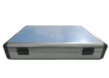 Aluminum Table Tennis Racket Case Blue Top With Steel Lock Easy Open Storage
