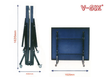 V-SIX Foldable Table Tennis Table Easy Install With Lock Guard System Europe / USA Standard