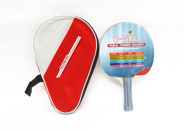 Ping Pong Paddles Long Handle Poplar Plywood Reversed Rubber Bats Packed in Bag