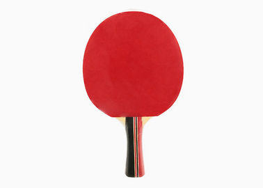 Stripe Color Handle Linden Plywood Table Tennis Rackets with Reverse Rubber Sponge Play Racket