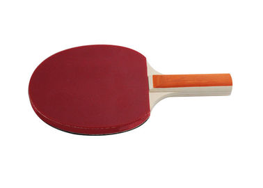 Children Table Tennis Bats 5 Ply Poplar Wood Red Orange Handle Small Size Grip